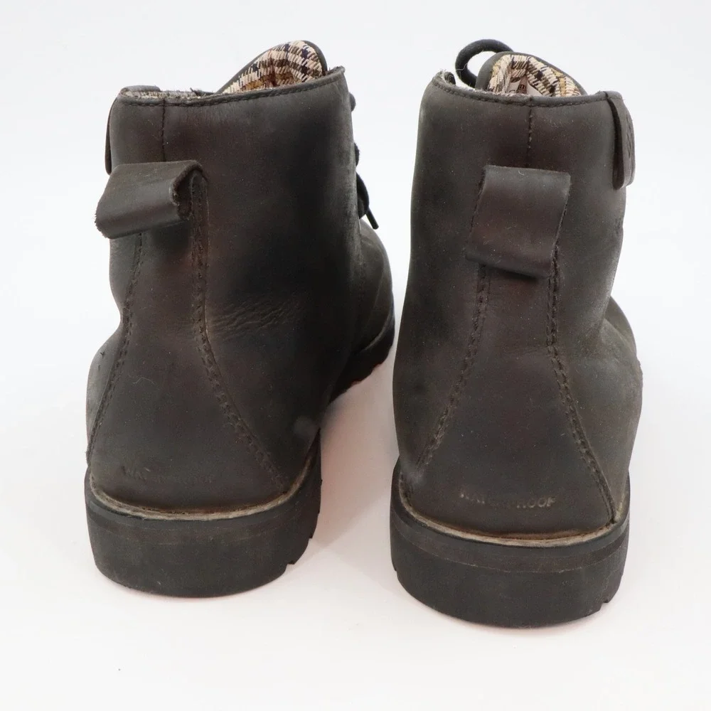 Columbia Chukka Boots Men 10.5 Dark Brown Leather Waterproof BM2861-010 Lug Sole
